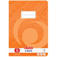 Herlitz 3324407 - Cuaderno- 10 unidades- A4-8- diseño 14 (renglones para notas sin líneas auxiliares)- certificado FSC…